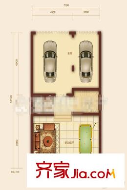 鼎峰中央公園別墅C戶 5室4廳3衛(wèi)2廚