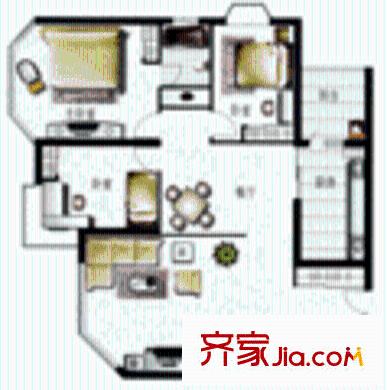 望景花園戶型圖3室2廳2衛(wèi)1廚