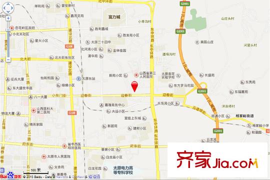 萬水瀾庭交通圖太原  