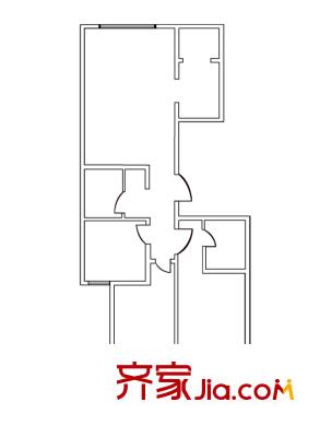 君怡戶型圖D-1-02戶型 3室2廳2衛(wèi)1廚