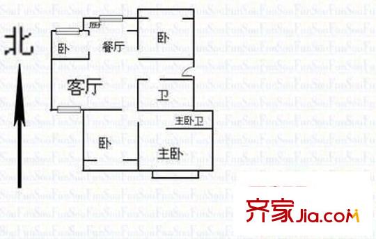 龍翔苑 4室 戶型圖