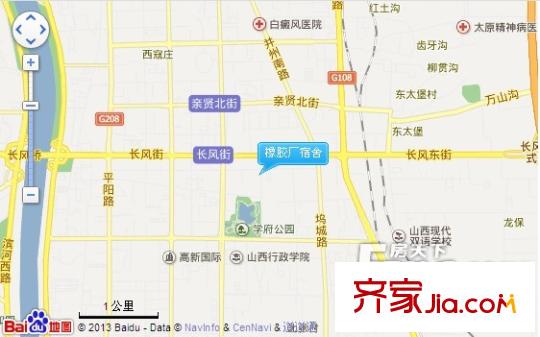 橡膠廠宿舍交通圖太原  