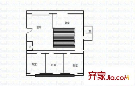 三陽小區(qū) 4室 戶型圖