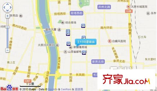 王村統(tǒng)建宿舍交通圖太原  