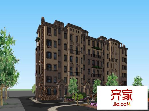 銀盛泰書香泮城外景圖