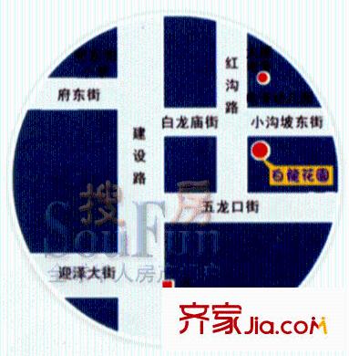 白龍花園交通圖