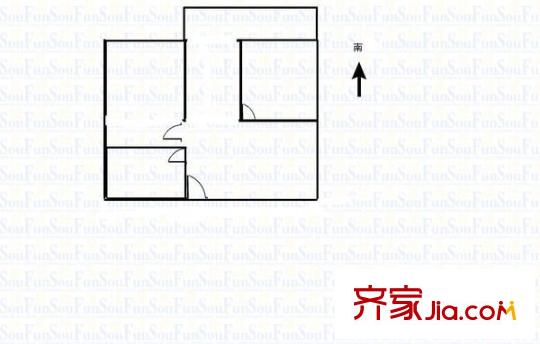 上馬街市公安局宿舍 3室 戶型圖
