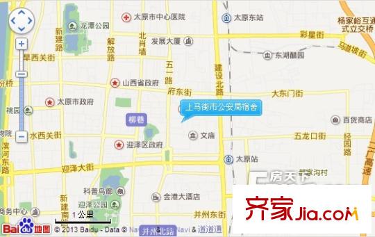 上馬街市公安局宿舍交通圖太原  
