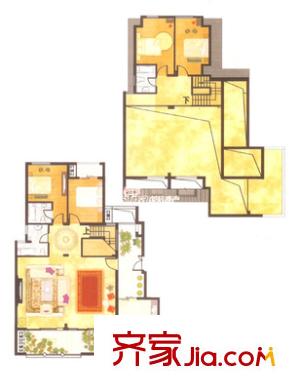 五龍灣山水庭院 6室 戶型圖