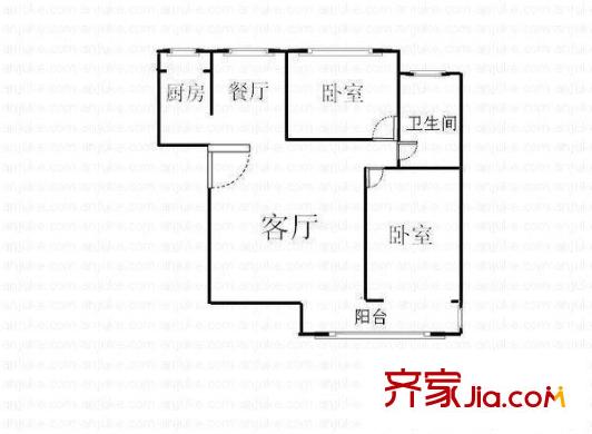 太原 太榆路工商局宿舍 戶(hù)型圖