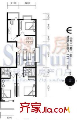親賢一品 3室 戶型圖