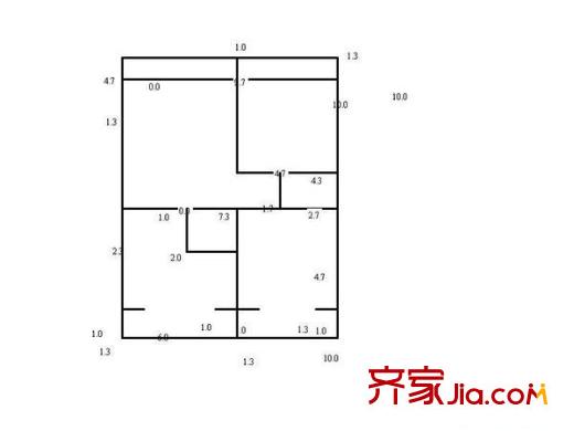 煤氣化大王小區(qū) 0室 戶型圖