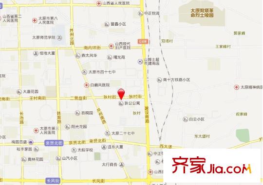 建南聯(lián)運(yùn)宿舍交通圖太原 聯(lián)運(yùn)宿舍（建南） 