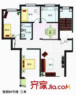太原 匯隆花園  戶型圖