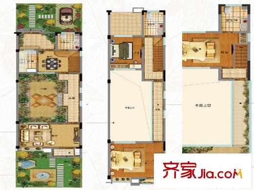 鑫源三個院子1-13#樓A戶型 3室2廳2衛(wèi)1廚