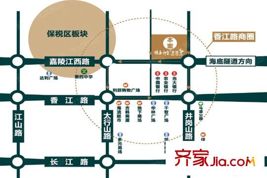 綠島印象?欣苑區(qū)位圖