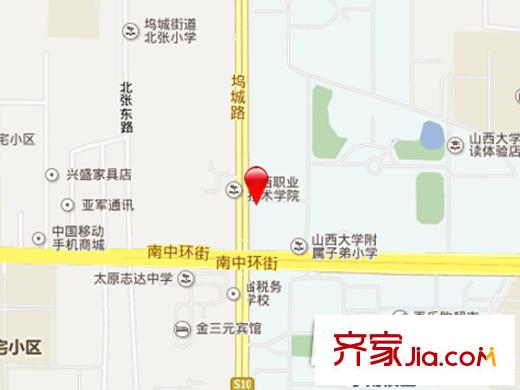 電建三集團(tuán)公司宿舍交通圖太原  
