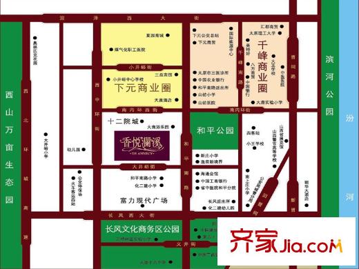 香悅瀾溪交通圖