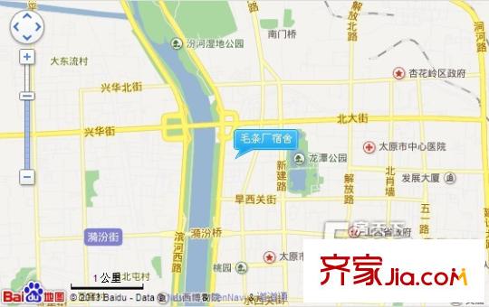 毛條廠宿舍交通圖太原  