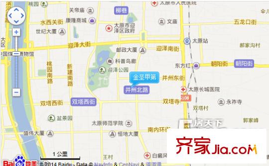金圣甲第交通圖太原  