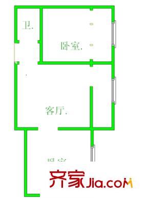 上馬街住宅小區(qū) 2室 戶型圖