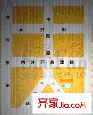 世紀花園交通圖