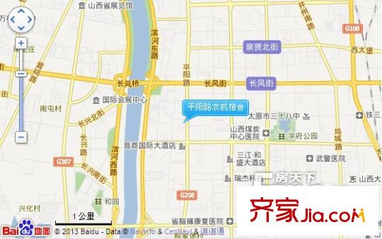 平陽路農(nóng)機宿舍交通圖太原  