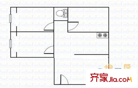 化纖所小區(qū) 3室 戶型圖