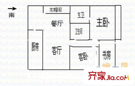 桃園新居 3室 戶型圖