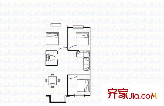桃園新居 3室 戶型圖