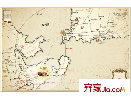 海爾山海灣區(qū)位圖