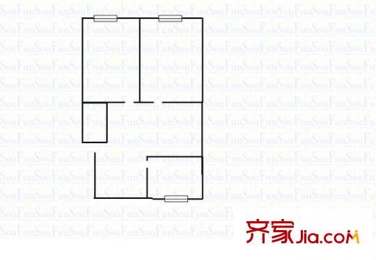佳境花園 3室 戶型圖