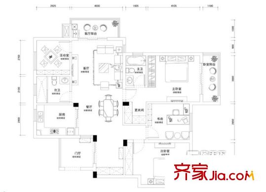 太原 漪汾仙莊小區(qū) 戶型圖
