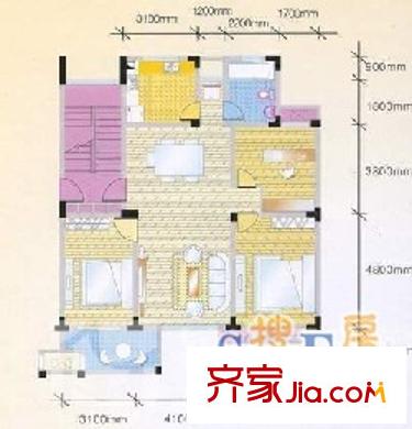 卷煙廠宿舍 2室 戶型圖