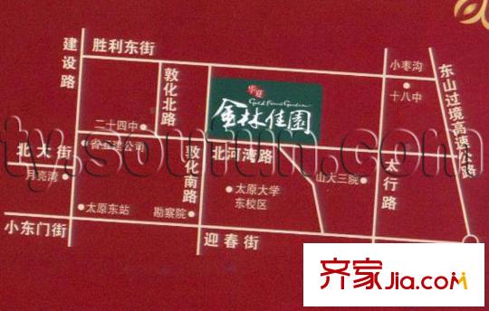 金林佳園交通圖