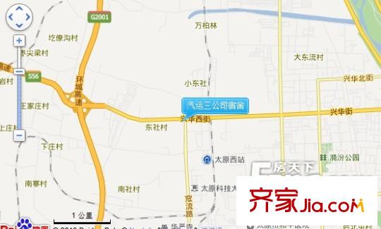汽運三公司宿舍交通圖太原  