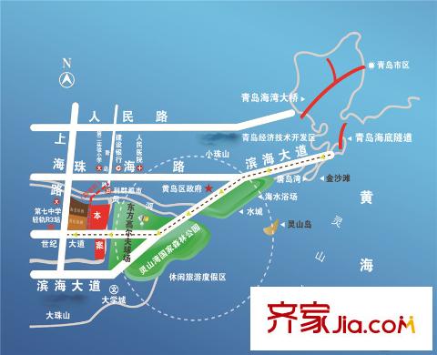 藍海灣?卡地亞區(qū)位圖