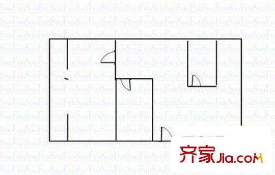 天地壇小區(qū) 2室 戶型圖