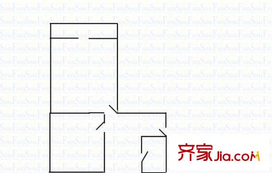 金剛堰小區(qū) 2室 戶型圖