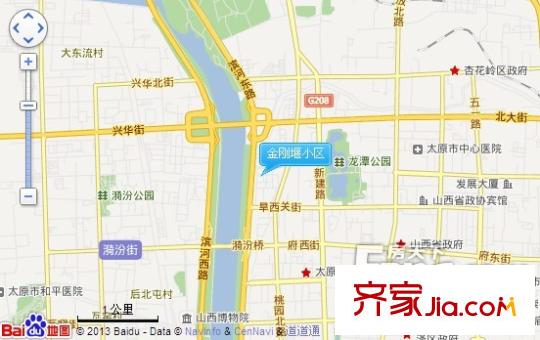 金剛堰小區(qū)交通圖太原  