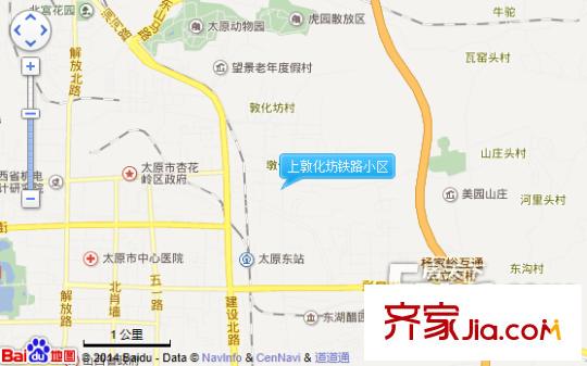 上敦化坊鐵路小區(qū)交通圖太原  