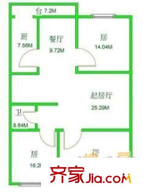 萬豪苑 3室 戶型圖
