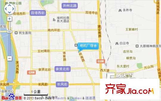 電機(jī)廠宿舍交通圖太原  