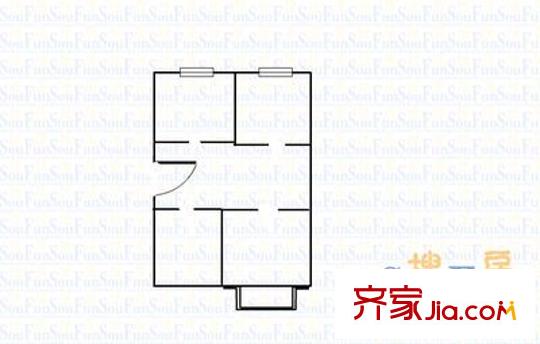 光學(xué)儀器廠宿舍 2室 戶(hù)型圖