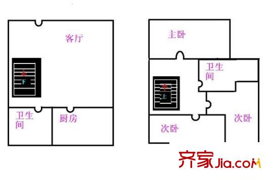 精英家園 3室 戶型圖