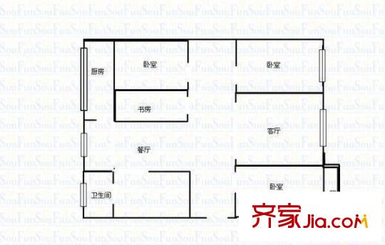 匯錦花園 4室 戶型圖