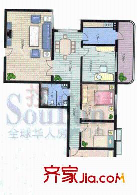 濱河小區(qū)戶型圖4室2廳