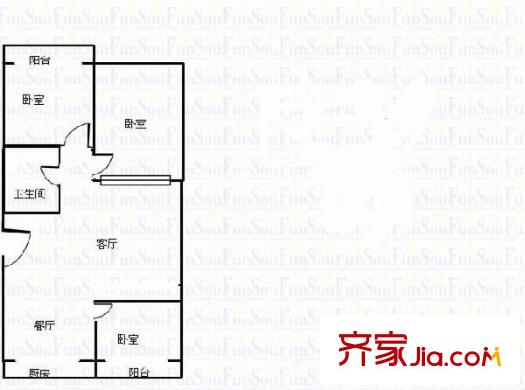 汽運二公司宿舍  戶型圖