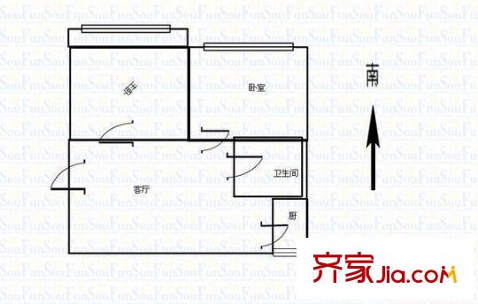 千峰南路電子廠宿舍 戶型圖