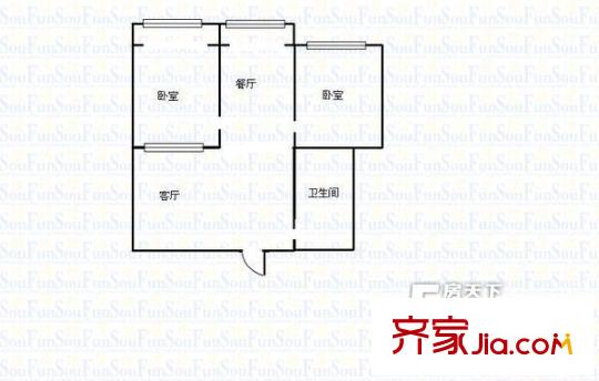 千峰南路電子廠宿舍 戶型圖
